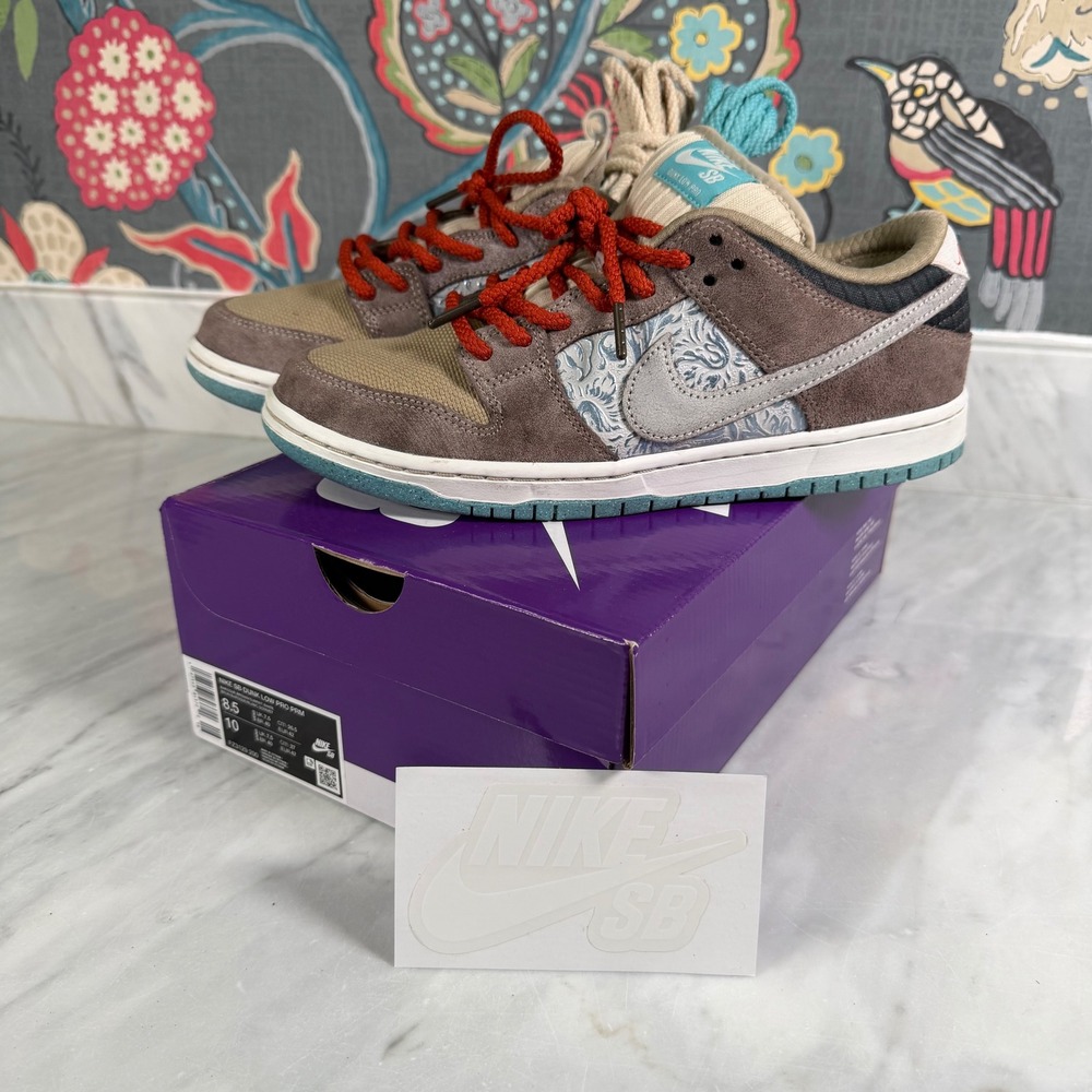 Nike SB Dunk Low Pro PRM Big Money Savings Baroque Brown FZ3129-200 Mens 8.5 NEW